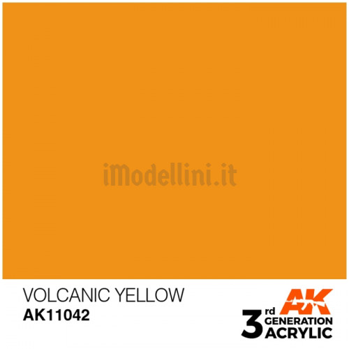 Vernice Acrilica AK 3rd Gen Volcanic Yellow