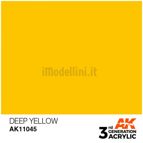 Vernice Acrilica AK 3rd Gen Deep Yellow