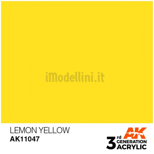 Vernice Acrilica AK 3rd Gen Lemon Yellow