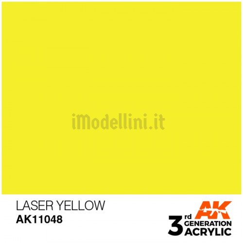 Vernice Acrilica AK 3rd Gen Laser Yellow