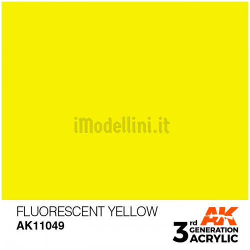 Vernice Acrilica AK 3rd Gen Fluorescent Yellow
