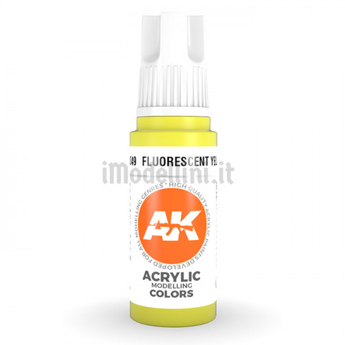 Vernice Acrilica AK 3rd Gen Fluorescent Yellow