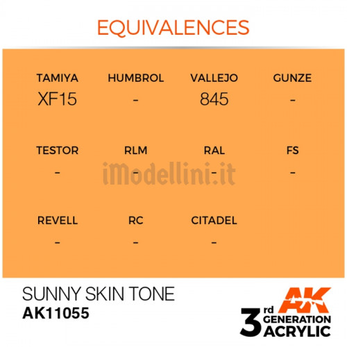 Vernice Acrilica AK 3rd Gen Sunny Skin Tone