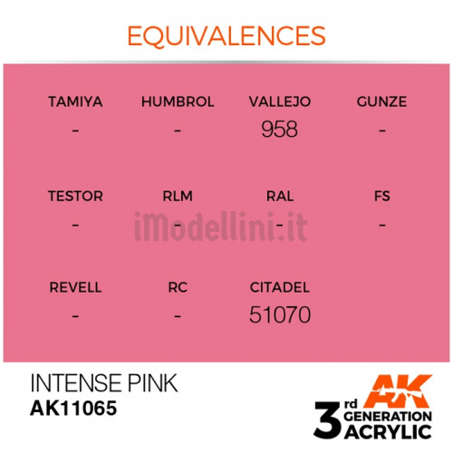 Vernice Acrilica AK 3rd Gen Intense Pink