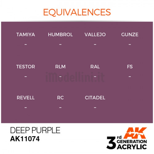 Vernice Acrilica AK 3rd Gen Deep Purple
