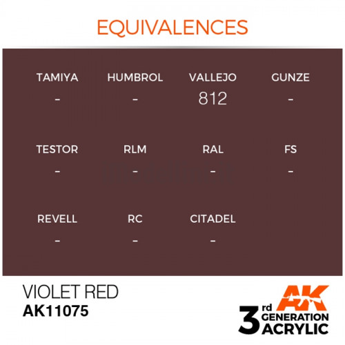 Vernice Acrilica AK 3rd Gen Violet Red