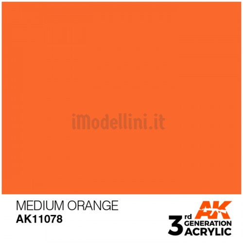 Vernice Acrilica AK 3rd Gen Medium Orange