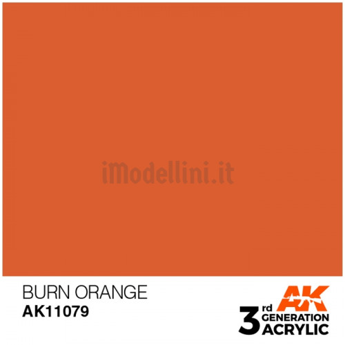 Vernice Acrilica AK 3rd Gen Burn Orange