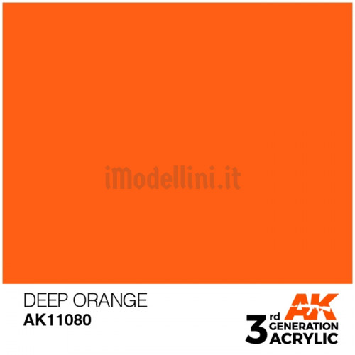 Vernice Acrilica AK 3rd Gen Deep Orange