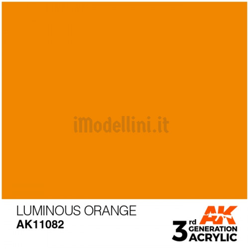 Vernice Acrilica AK 3rd Gen Luminous Orange
