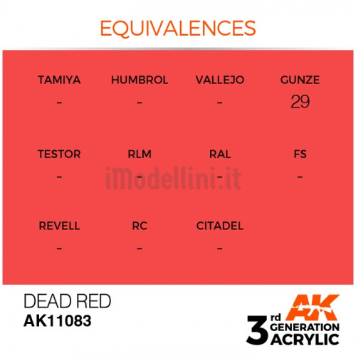 Vernice Acrilica AK 3rd Gen Dead Orange