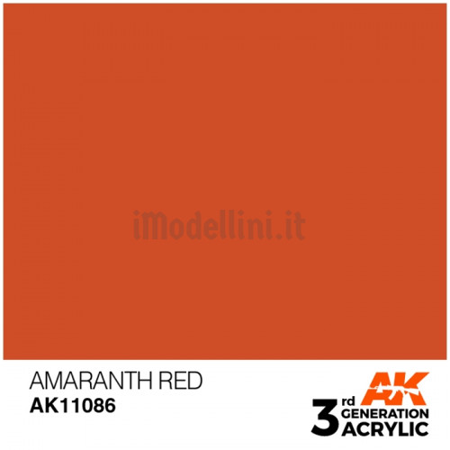 Vernice Acrilica AK 3rd Gen Amaranth Red