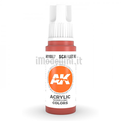 Vernice Acrilica AK 3rd Gen Scarlet Red