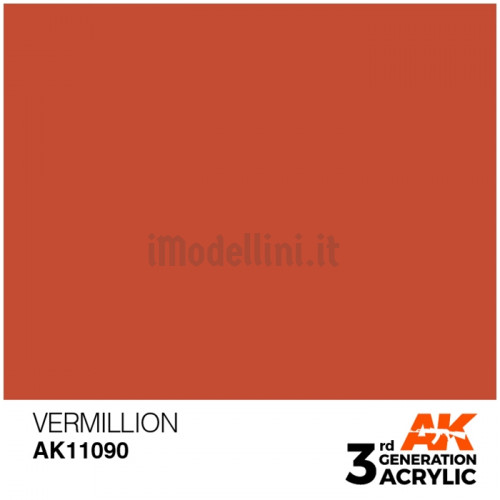 Vernice Acrilica AK 3rd Gen Vermillion