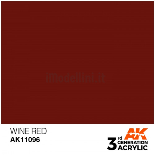 Vernice Acrilica AK 3rd Gen Wine Red