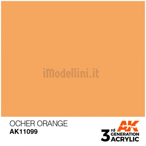 Vernice Acrilica AK 3rd Gen Ocher Orange