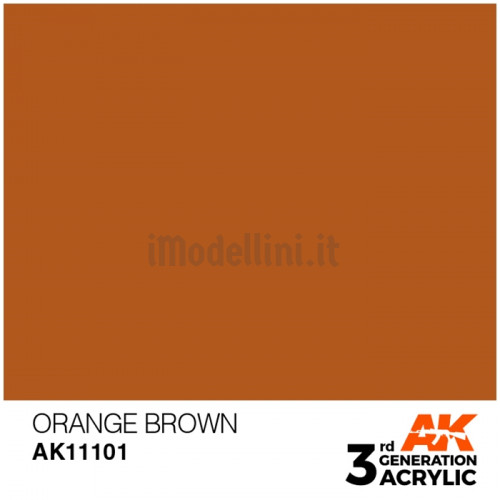 Vernice Acrilica AK 3rd Gen Orange Brown