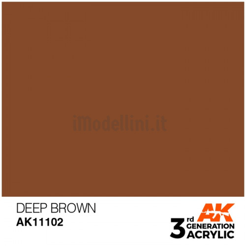 Vernice Acrilica AK 3rd Gen Deep Brown
