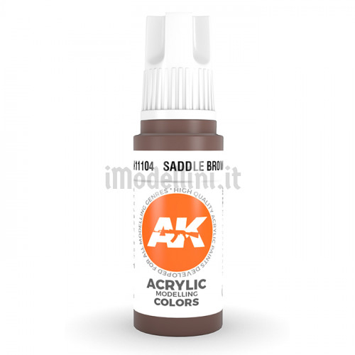 Vernice Acrilica AK 3rd Gen Saddle Brown