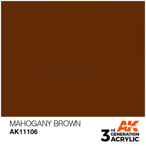 Vernice Acrilica AK 3rd Gen Mahogany Brown