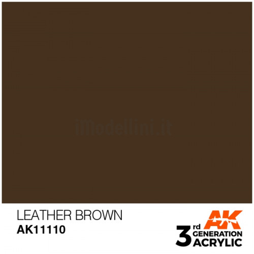 Vernice Acrilica AK 3rd Gen Leather Brown