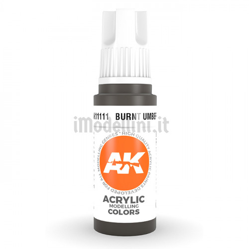 Vernice Acrilica AK 3rd Gen Burnt Umber