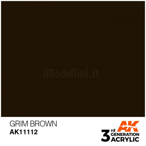 Vernice Acrilica AK 3rd Gen Grim Brown
