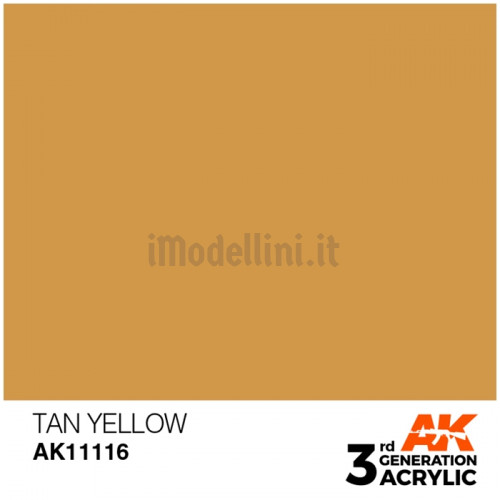 Vernice Acrilica AK 3rd Gen Tan Yellow