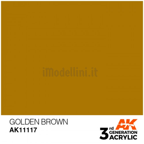 Vernice Acrilica AK 3rd Gen Golden Brown