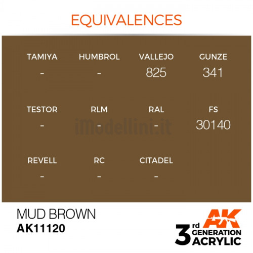 Vernice Acrilica AK 3rd Gen Brown Sand