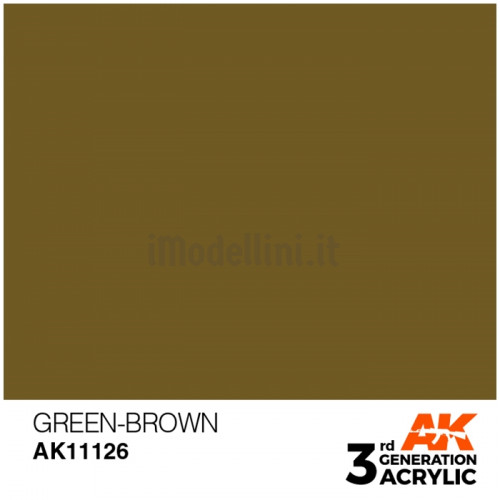 Vernice Acrilica AK 3rd Gen Green-Brown