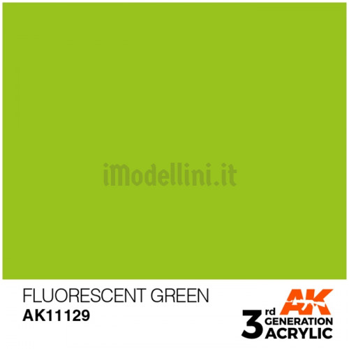 Vernice Acrilica AK 3rd Gen Fluorescent Green