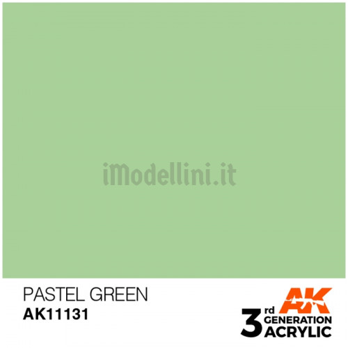 Vernice Acrilica AK 3rd Gen Pastel Green