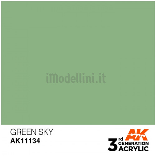 Vernice Acrilica AK 3rd Gen Green Sky