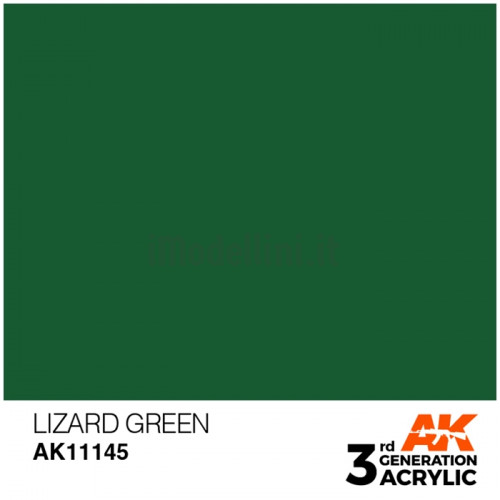 Vernice Acrilica AK 3rd Gen Lizard Green