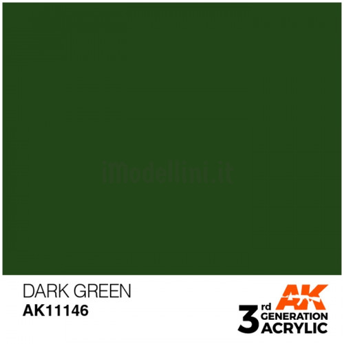 Vernice Acrilica AK 3rd Gen Dark Green