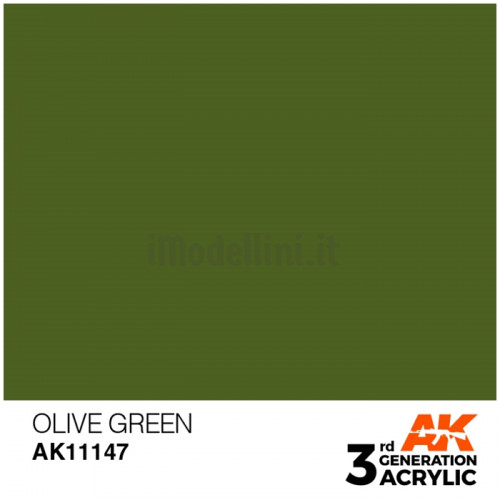 Vernice Acrilica AK 3rd Gen Olive Green
