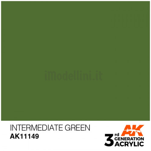 Vernice Acrilica AK 3rd Gen Intermediate Green