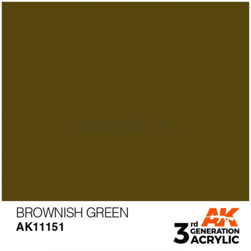 Vernice Acrilica AK 3rd Gen Brownish Green