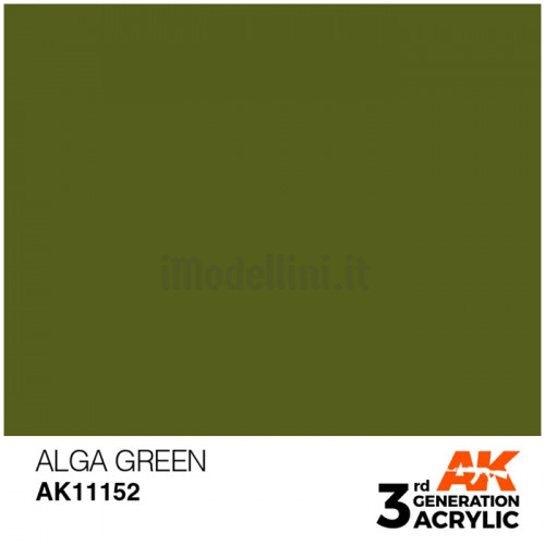 Vernice Acrilica AK 3rd Gen Alga Green