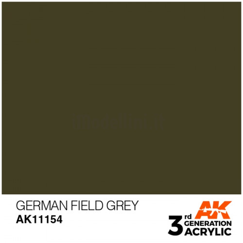 Vernice Acrilica AK 3rd Gen German Field Grey