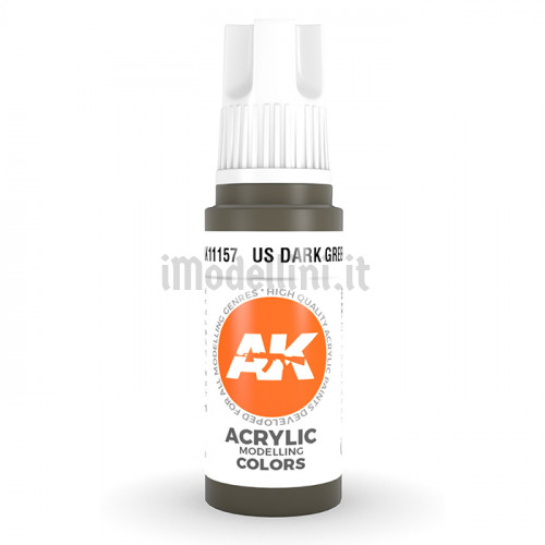 Vernice Acrilica AK 3rd Gen US Dark Green