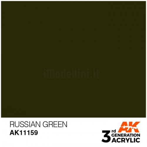 Vernice Acrilica AK 3rd Gen Russian Green