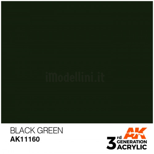 Vernice Acrilica AK 3rd Gen Black Green
