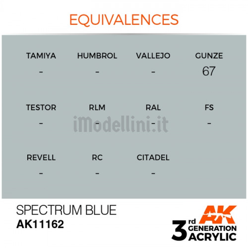 Vernice Acrilica AK 3rd Gen Spectrum Blue
