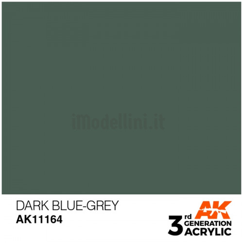 Vernice Acrilica AK 3rd Gen Dark Blue-Grey