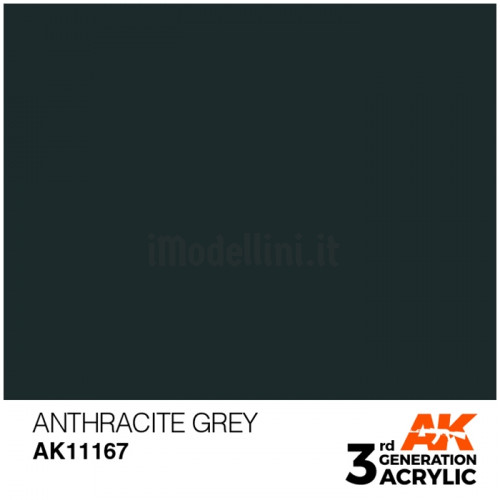 Vernice Acrilica AK 3rd Gen Anthracite Grey