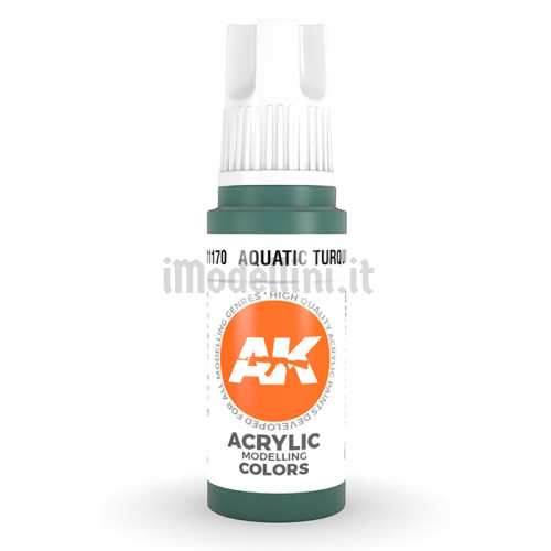 Vernice Acrilica AK 3rd Gen Aquatic Turquoise
