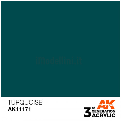Vernice Acrilica AK 3rd Gen Turquoise