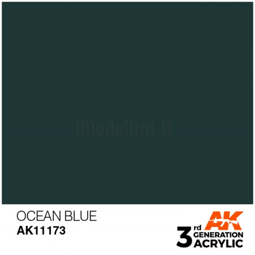 Vernice Acrilica AK 3rd Gen Ocean Blue